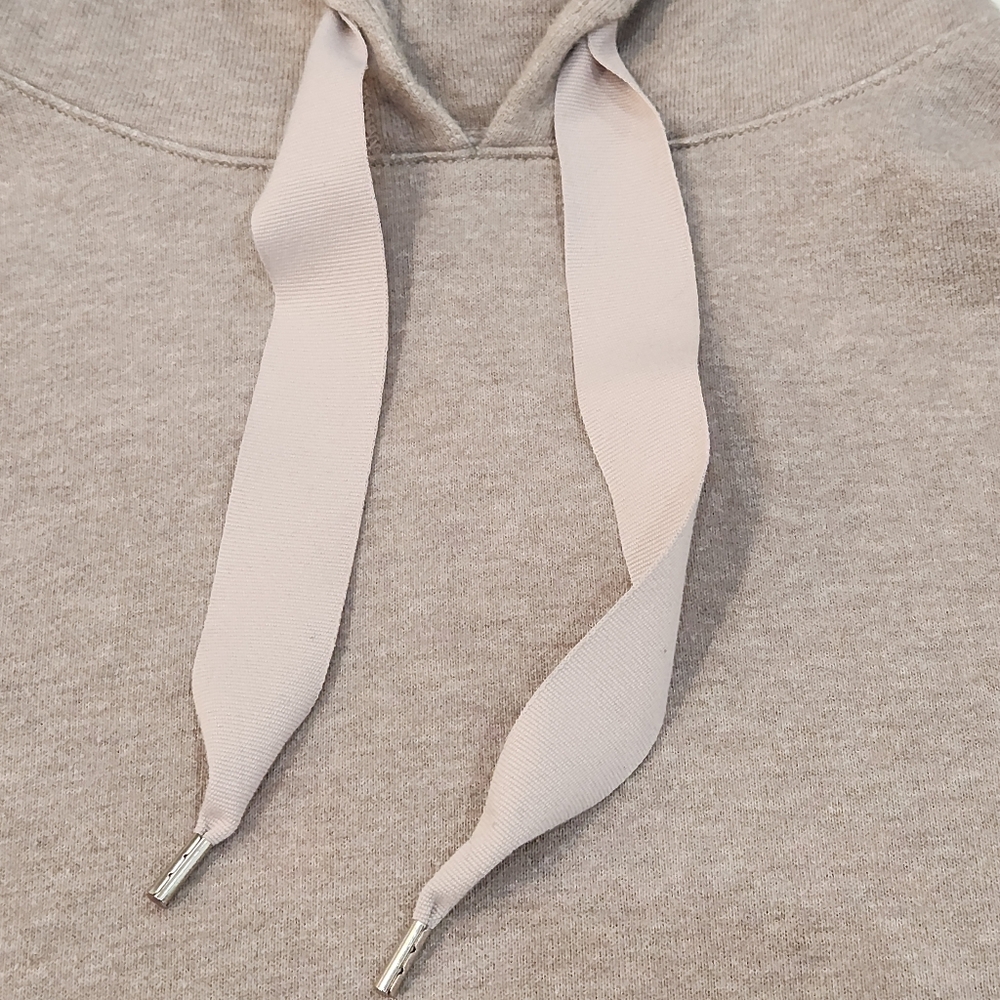 Aerie Beige Oversized Hoodie With Zippers on The Side Size Small - Picture 10 of 12